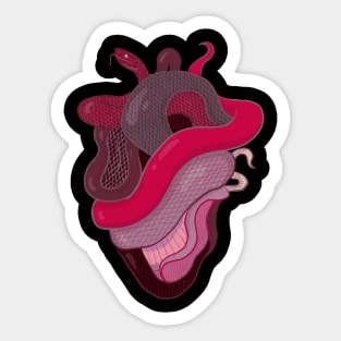 Snake Heart Sticker